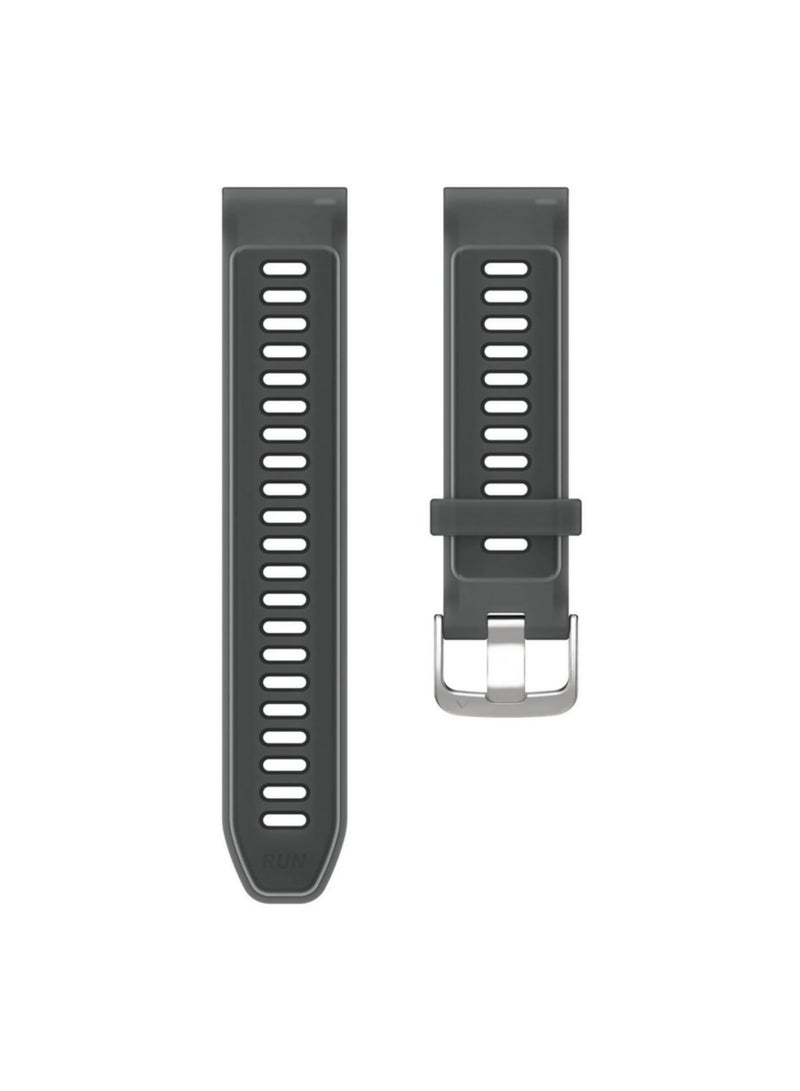 1PCS 22mm Transparent Two-Tone Silicone Strap For Garmin Forerunner 570 265 255 165 55/ for Vivoactive 6 5 4/ for Venu Sport Band Bracelet Black 22mm - Image 3